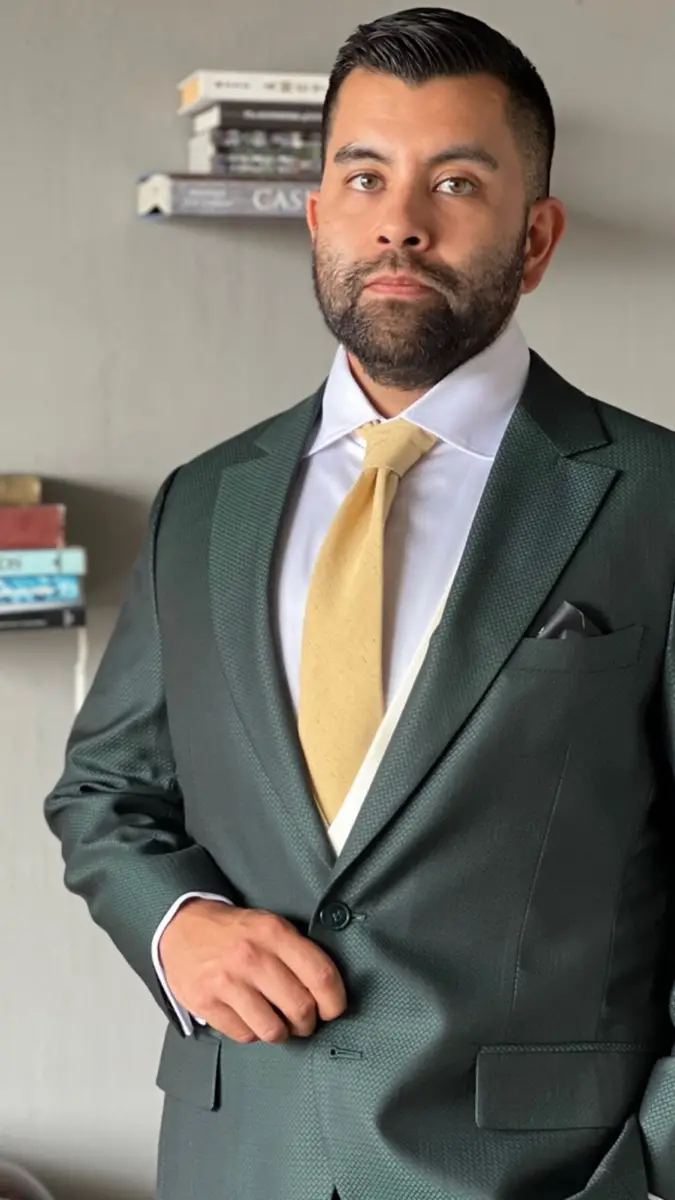 Daniel Castillo in custom Kavalier tailoring
