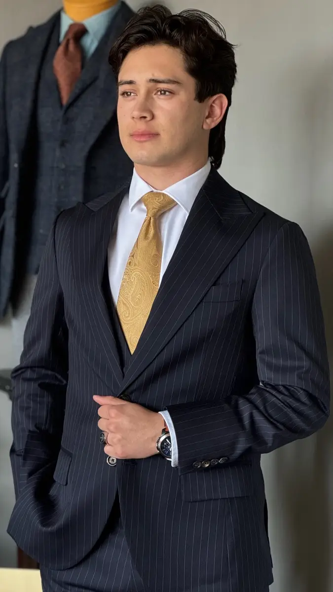 Danny Batiz in custom Kavalier tailoring