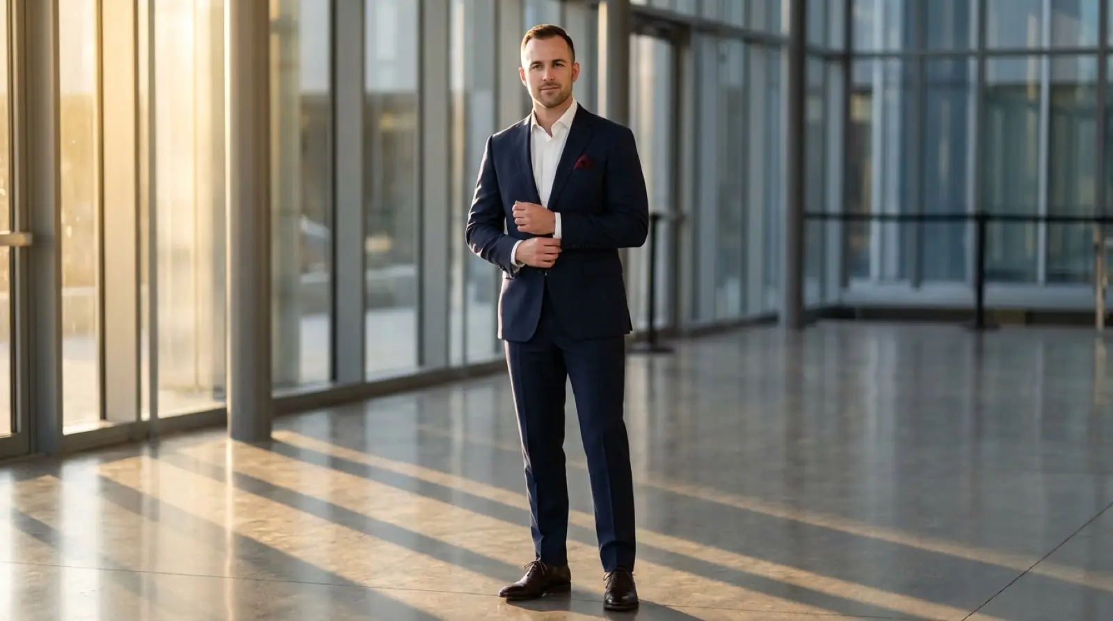 Custom Kavalier suiting worn in a Chicago setting